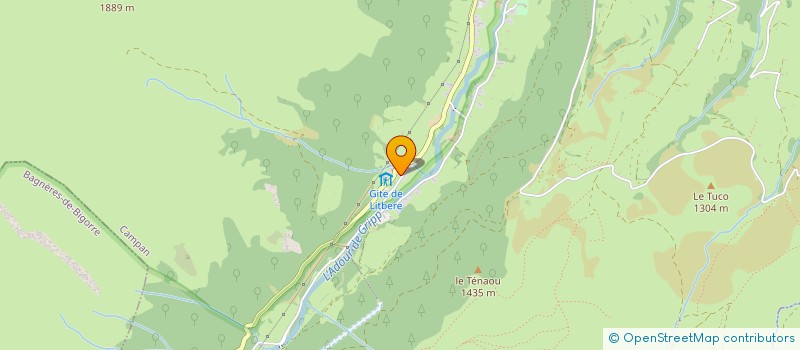 localisation de l'entreprise MADAME PAULETTE CAZAUX  CAMPAN