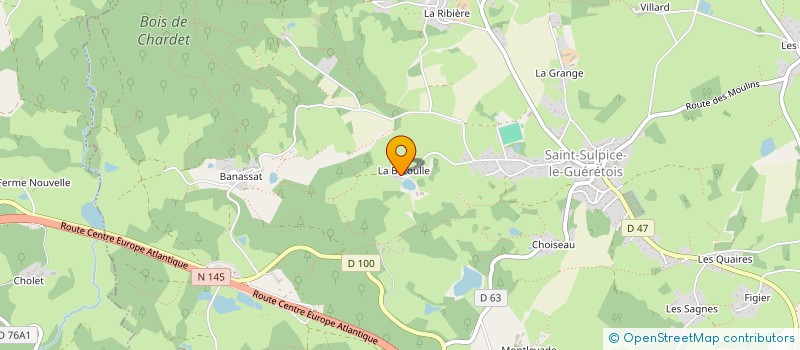 localisation de l'entreprise MADAME PAULETTE CERBELAUD à SAINT-SULPICE-LE-GUERETOIS