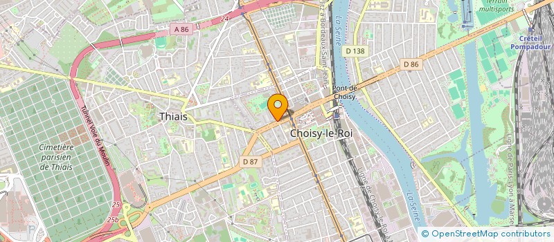 localisation de l'entreprise MADAME PAULETTE CHAILLIET  CHOISY-LE-ROI