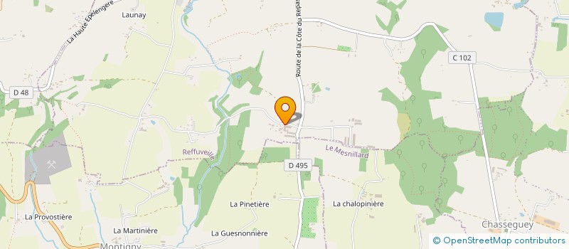 localisation de l'entreprise MADAME PAULETTE CHALLIER à REFFUVEILLE