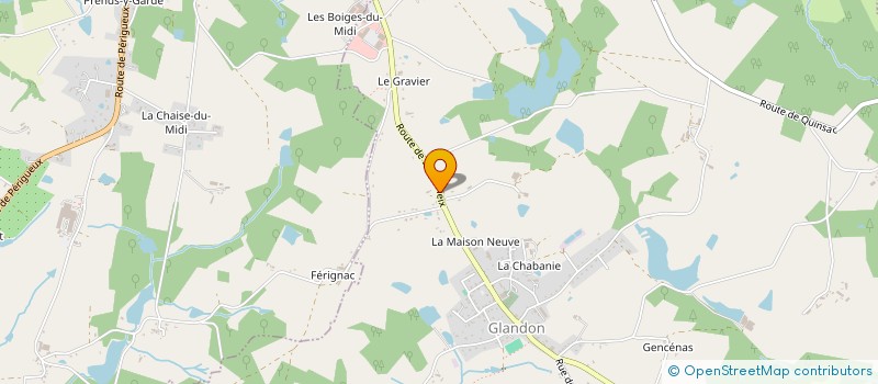 localisation de l'entreprise MADAME PAULETTE CHAMPAGNE à GLANDON