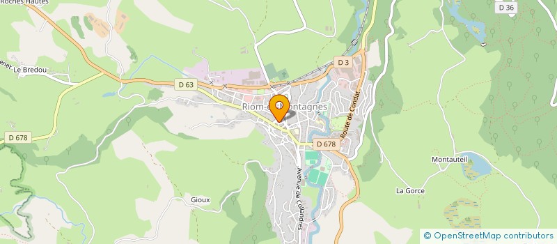 localisation de l'entreprise MADAME PAULETTE CHAUMEIL à RIOM-ES-MONTAGNES