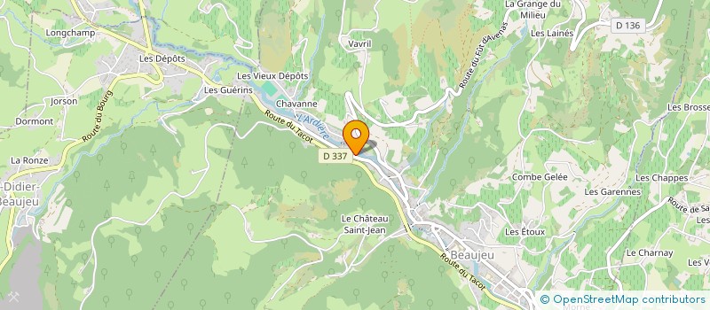 localisation de l'entreprise MADAME PAULETTE CINQUIN à BEAUJEU