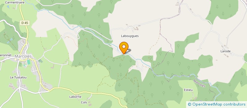 localisation de l'entreprise MADAME PAULETTE CLAVERAS à SAINT-MAMET-LA-SALVETAT