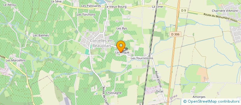 localisation de l'entreprise MADAME PAULETTE COLLONGE à CORCELLES EN BEAUJOLAIS
