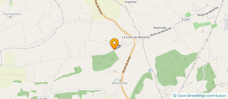 localisation de l'entreprise MADAME PAULETTE COLVILLE  MANERBE