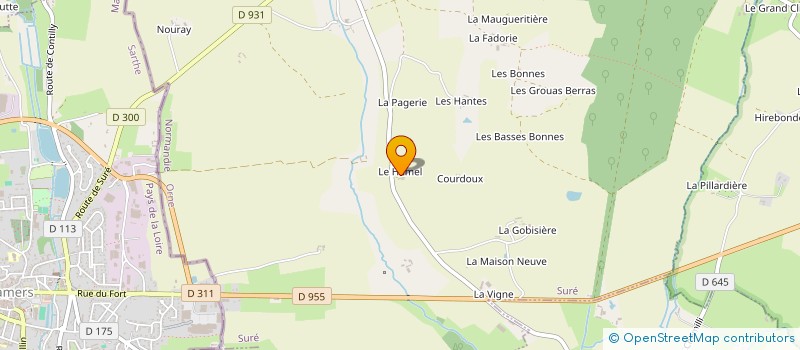 localisation de l'entreprise MADAME PAULETTE CORBIN à SURE