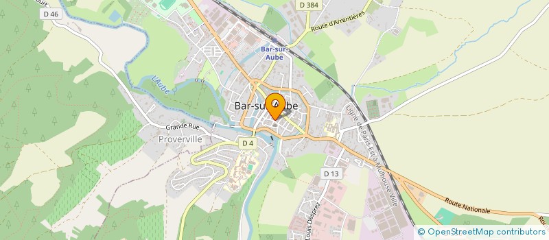 localisation de l'entreprise MADAME PAULETTE CORNEVIN à BAR-SUR-AUBE