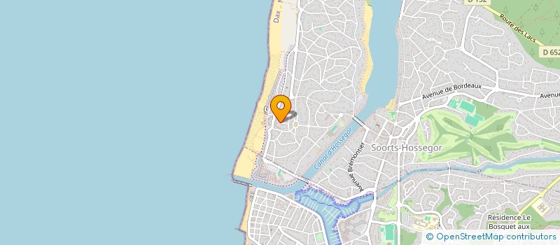 localisation de l'entreprise MADAME PAULETTE COUDERC  SOORTS-HOSSEGOR