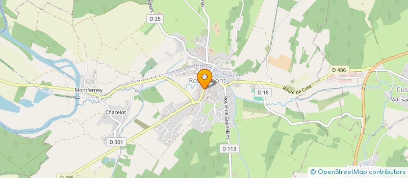 localisation de l'entreprise MADAME PAULETTE CRAGUE  MESANDANS