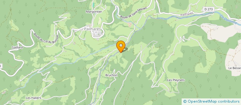 localisation de l'entreprise MADAME PAULETTE CREMILLIEU  SAINT-FELICIEN