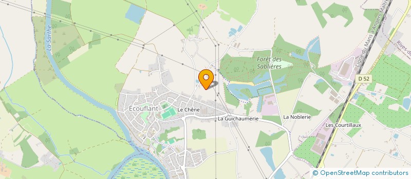 localisation de l'entreprise MADAME PAULETTE DECHARTRE  ECOUFLANT