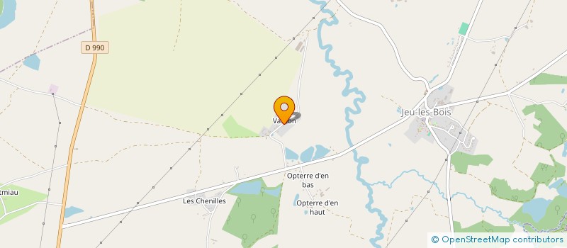 localisation de l'entreprise MADAME PAULETTE DECHATRE à JEU-LES-BOIS