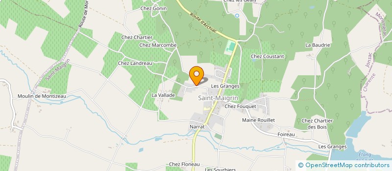 localisation de l'entreprise MADAME PAULETTE DENIS à BRIE-SOUS-ARCHIAC