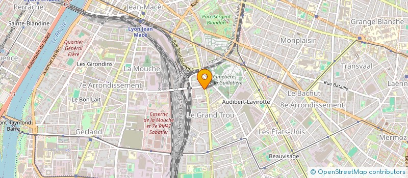 localisation de l'entreprise MADAME PAULETTE DEPLACE  LYON