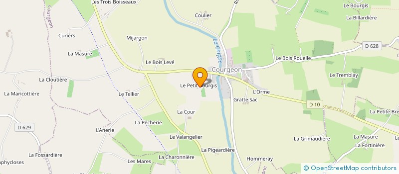 localisation de l'entreprise MADAME PAULETTE DESCHAMPS à COURGEON
