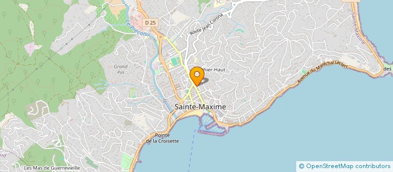 localisation de l'entreprise MADAME PAULETTE DONNET à SAINTE-MAXIME