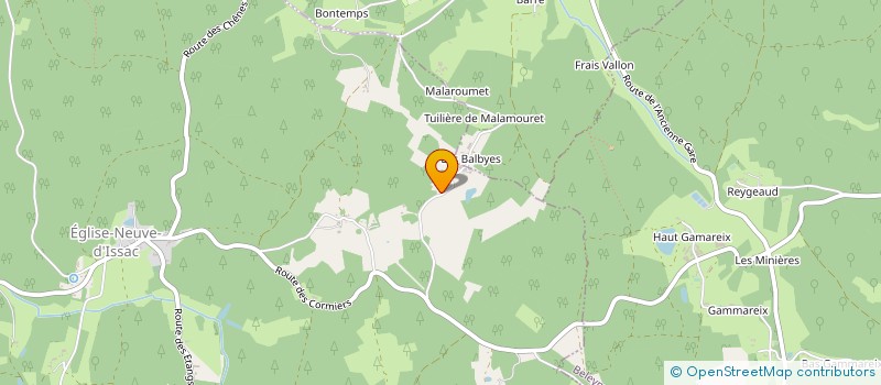 localisation de l'entreprise MADAME PAULETTE DUBREIL  EGLISE NEUVE D'ISSAC