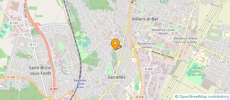 localisation de l'entreprise MADAME PAULETTE DUFOUR  SARCELLES