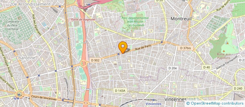 localisation de l'entreprise MADAME PAULETTE DUVAL à MONTREUIL