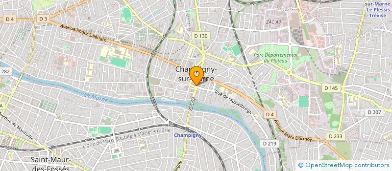 localisation de l'entreprise MADAME PAULETTE ESCLAUSE à CHAMPIGNY-SUR-MARNE