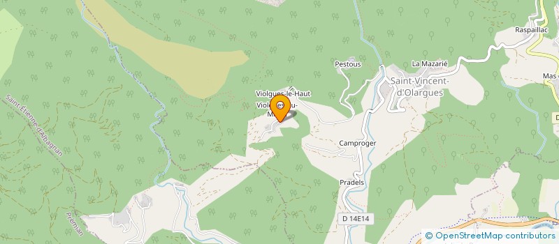 localisation de l'entreprise MADAME PAULETTE FAU  OLARGUES