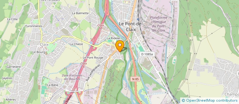 localisation de l'entreprise MADAME PAULETTE FAURE  CLAIX