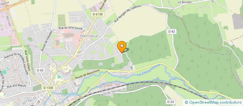 localisation de l'entreprise MADAME PAULETTE FAYEL  MENNEVAL