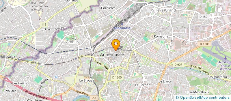 localisation de l'entreprise MADAME PAULETTE FOURMIER à ANNEMASSE