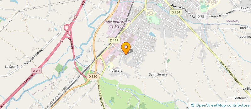 localisation de l'entreprise MADAME PAULETTE FRAYSSINOUS  CAUSSADE