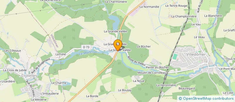 localisation de l'entreprise MADAME PAULETTE FROMONTEIL à VILLEDOMER