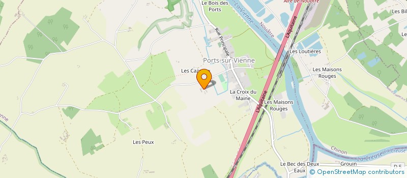 localisation de l'entreprise MADAME PAULETTE GAILLARD  PORTS-SUR-VIENNE