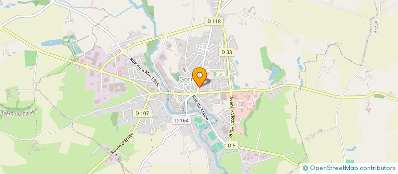 localisation de l'entreprise MADAME PAULETTE GALLIENNE  GORRON