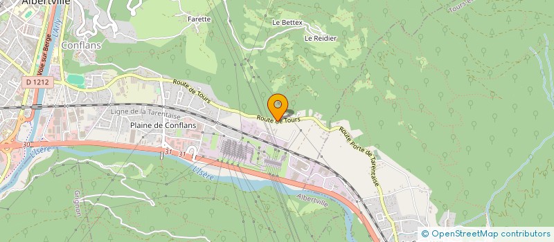 localisation de l'entreprise MADAME PAULETTE GARDET-BLANC  ALBERTVILLE