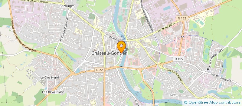localisation de l'entreprise MADAME PAULETTE GAUDIN à CHATEAU-GONTIER-SUR-MAYENNE