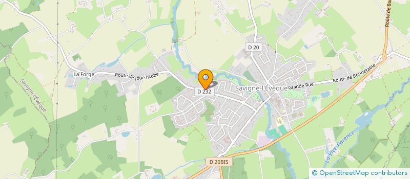localisation de l'entreprise MADAME PAULETTE GEORGE  SAVIGNE-L'EVEQUE