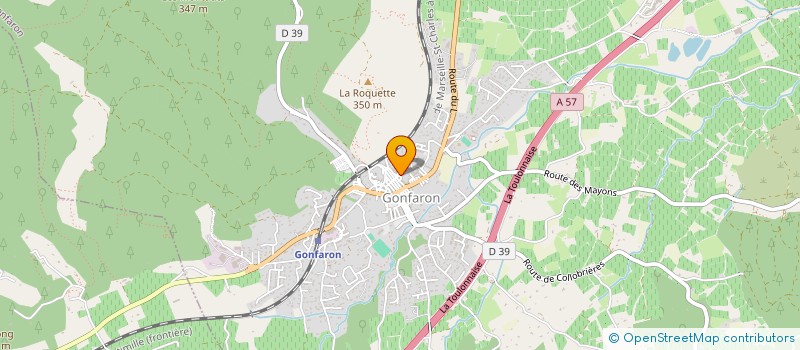 localisation de l'entreprise MADAME PAULETTE GERARD  GONFARON