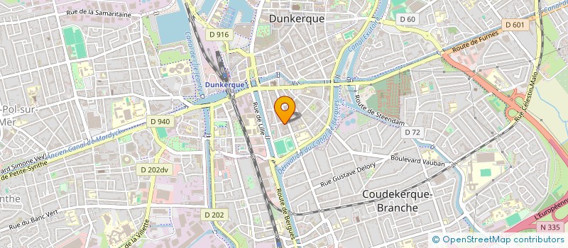 localisation de l'entreprise MADAME PAULETTE GERREBOUT à DUNKERQUE