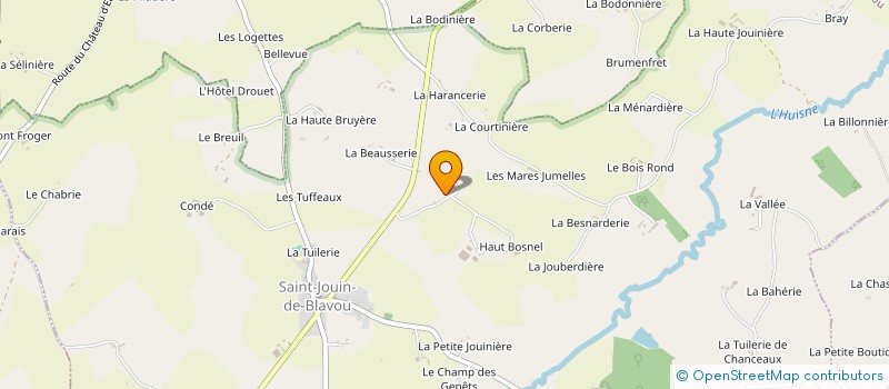 localisation de l'entreprise MADAME PAULETTE GOUYER à SAINT-JOUIN-DE-BLAVOU