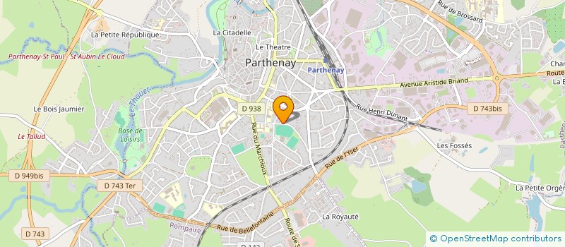 localisation de l'entreprise MADAME PAULETTE GROUSSET  PARTHENAY