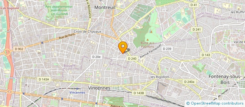 localisation de l'entreprise MADAME PAULETTE HENRY à MONTREUIL