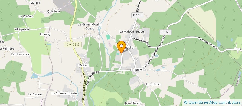localisation de l'entreprise MADAME PAULETTE HORREREAU  LA CLOTTE