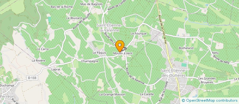 localisation de l'entreprise MADAME PAULETTE JAFFRE à SAINT-ETIENNE-LA-VARENNE