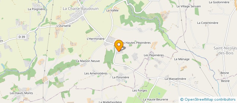 localisation de l'entreprise MADAME PAULETTE JAMMES  LA CHAPELLE-UREE