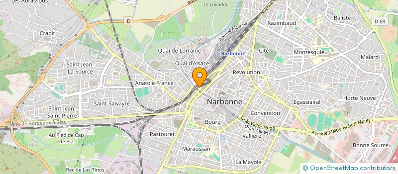 localisation de l'entreprise MADAME PAULETTE JORDAN à NARBONNE