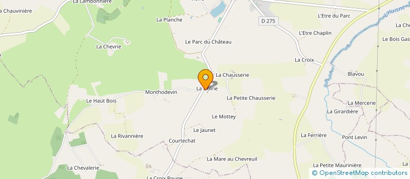 localisation de l'entreprise MADAME PAULETTE JOUAUX à PERVENCHERES
