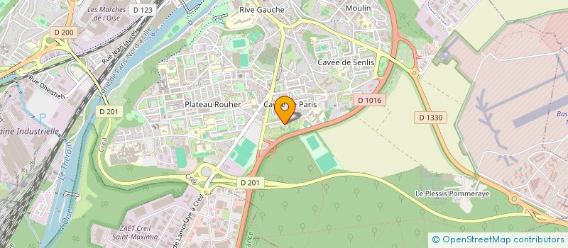 localisation de l'entreprise MADAME PAULETTE KABEYENE SALA  CREIL