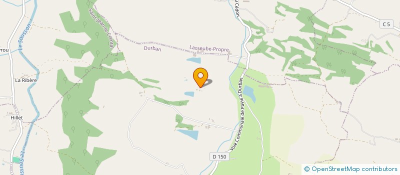 localisation de l'entreprise MADAME PAULETTE LABURGUIERE  DURBAN