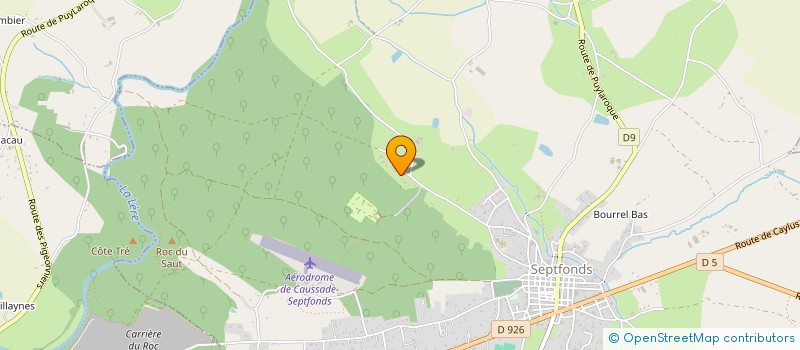 localisation de l'entreprise MADAME PAULETTE LACOMBE  SEPTFONDS