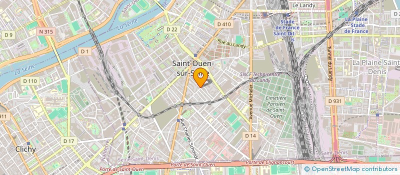 localisation de l'entreprise MADAME PAULETTE LANGLADE à SAINT-OUEN-SUR-SEINE